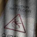 LEIFIDE 4 Pcs Stainless Steel Wet Floor Caution Sign Bulk 8.8 Pound Portable Foldable Handle Bilingual Safety Sign for Kitchen Restaurant Shop Commercial Use Avoid Fall and Slip Accident (Silver), 24 x 8.6 inches