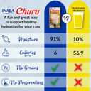 INABA Churu Cat Treats, Lickable, Squeezable Creamy Pure Cat Treat with Green Tea Extract & Taurine, 0.5 Ounces Each Tube, 50 Tubes, Chicken Variety (EXP 03/24/26)