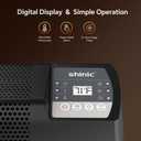 shinic Electric Baseboard Heater 120V with Digital Thermostat, Timer, Convection Space Heater for Indoor Use, Bedroom, Office, Overheat & Tip-Over Protection, Silent Operation, 1500W/750W, Black