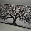 MooMel Wall Art Tree of Life Black and White Abstract Wall Art Canvas Painting for Living Room Bedroom Dining Room Home Office Decor Large Framed Ready to Hang 30"x60"