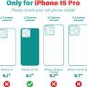 Compatible with iPhone 15 Pro Case with Invisible Magnetic Kickstand [Compatible with MagSafe] [10-FT Military Drop Protection] Slim Hard Back Soft Edge Phone Cover 6.1 Inch, Black