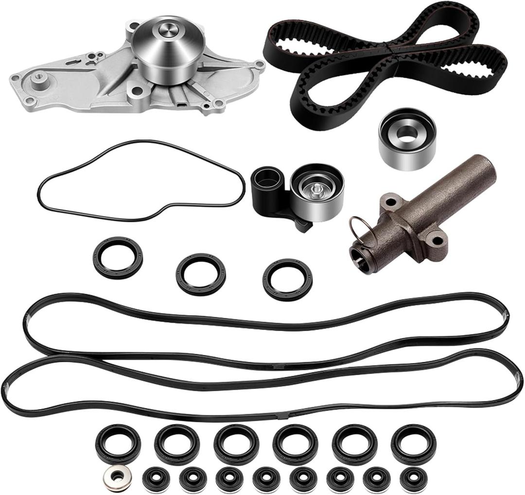 ECCPP Timing Belt Kit with Water Pump Compatible 2001 2002 2003 For Acura CL MDX,2000-2003 For Acura TL,1999-2004 For Honda Odyssey,2003-2004 For Honda Pilot TS26286 ITM286