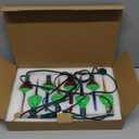 Christmas Multicolor Bubble Lights Set, 11Ft Outdoor Christmas String Lights with 8 Multicolor Bubble Lights (1 Spare), Vintage Christmas Decorations for Holiday Patio House Lighting Decor, E12 Base