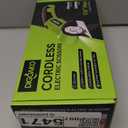 Cardboard Cutter - Rechargeable Cordless Electric Scissors, 4V Duty Electric Box Cutter for Cardboard, Safety Lock & LED Light, Powerful Cutting for Carton Carpet Plastic Fabric Leather