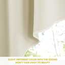 NICETOWN Swag Curtains for Living Room, Room Darkening Kitchen Valances for Sink Over, Farmhouse Short Curtains for Bathroom Casual Weave Curtain Drapes, 2 Panels, W36 x L63, Light Beige