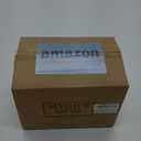 MyGift 7.5 Inch Small Clear Glass Cloche Dome with Shabby White Washed Weathered Solid Wood Tray for Dessert, Cheese and Merchandise Display Case