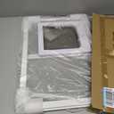 Sliding Cat Door for Window, Fits 22"-28.5" Width Window, 2-Min Install | Aluminum Frame + HD Glass | Weatherproof Design | Magnetic Closure Window Cat Door Insert, Adjustable Pet Door Window for Cats (White)