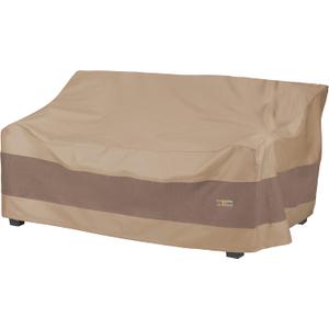 DUCKCOVERS Elegant Waterproof 79 Inch Patio Sofa Cover, Patio Furniture Covers (Swiss Coffee)
