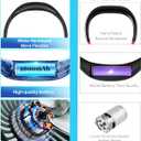 Neck Fan, Hand Free Portable Neck Fans For Women, Kids, and Men, 3 Speed Adjustable Hanging Around Necklace Fan, Rechargeable Battery Operated Wearable Fan Personal Fans Cooling Neck Fan (Black)