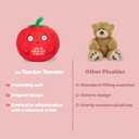 2 x Big Tender Tomato Plushie - Super Soft Stuffed Animal | Adorable Love Gift for Boyfriend, Girlfriend, Husband, Wife, Mom, Dad, Kids, or Best Friend | Valentines Day Gifts for Her or Him