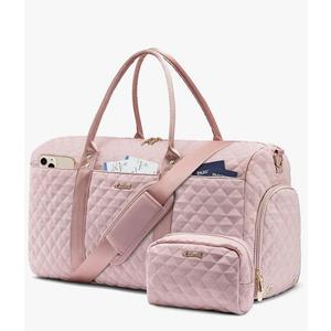 LOVEVOOK Travel Duffle Bag,Carry on Overnight Bag with Shoe Compartment,Weekender Bags for Women with Toiletry Bag,Gym Duffel Bag with Wet Pocket,Hospital Bags for Labor and Delivery