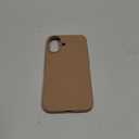 ORNARTO Compatible with iPhone 16 Case 6.1", Slim Liquid Silicone 3 Layers Full Covered Soft Gel Rubber Shockproof Phone Case, Protective Cover with Anti-Scratch Microfiber Lining-Light Brown