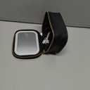 Mini Makeup Bag with Led Mirror, Small Travel Make up Bag 3 Light Modes Adjustable Brightness, for Women Organizer Cosmetic Bag, Portable Travel Train Toiletry Bag, for Pool Parties Work Touch-Ups (Black)