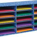 Bankers Box Classroom collection, 15-Compartment Literature Organizers, 28.5" x 12.375", Blue (3384301)