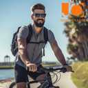 JO Polarized Bifocal Reading Glasses Sunglasses for Men - UV400 Protection Fashion Polarized Bifocal Sun Reader (Black)