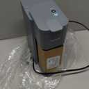 Mini Hot and Iced Coffee Maker Single Serve, for K Cup and Ground, 6 to 14 Oz Brew Sizes, with Recipe Book, for Home, Travel, RV, Office and Dorm, Elegant Gray