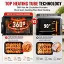 11.6QT Dual Basket Air Fryer Oven, Vertical 2-Basket Design, 6-in-1 Presets Function with Digital Touchscreen, Sync & Match, Easy to Clean, Dishwasher Safe, Family Meals