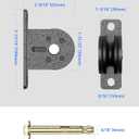 Silent Cable-Pulley-Wheel Fit for Home Gym Equipment, Clothesline, LAT Pulldown Machine, Lifting - Heavy Duty Single Mounted Pulley Block with Fixed Bearing (1)