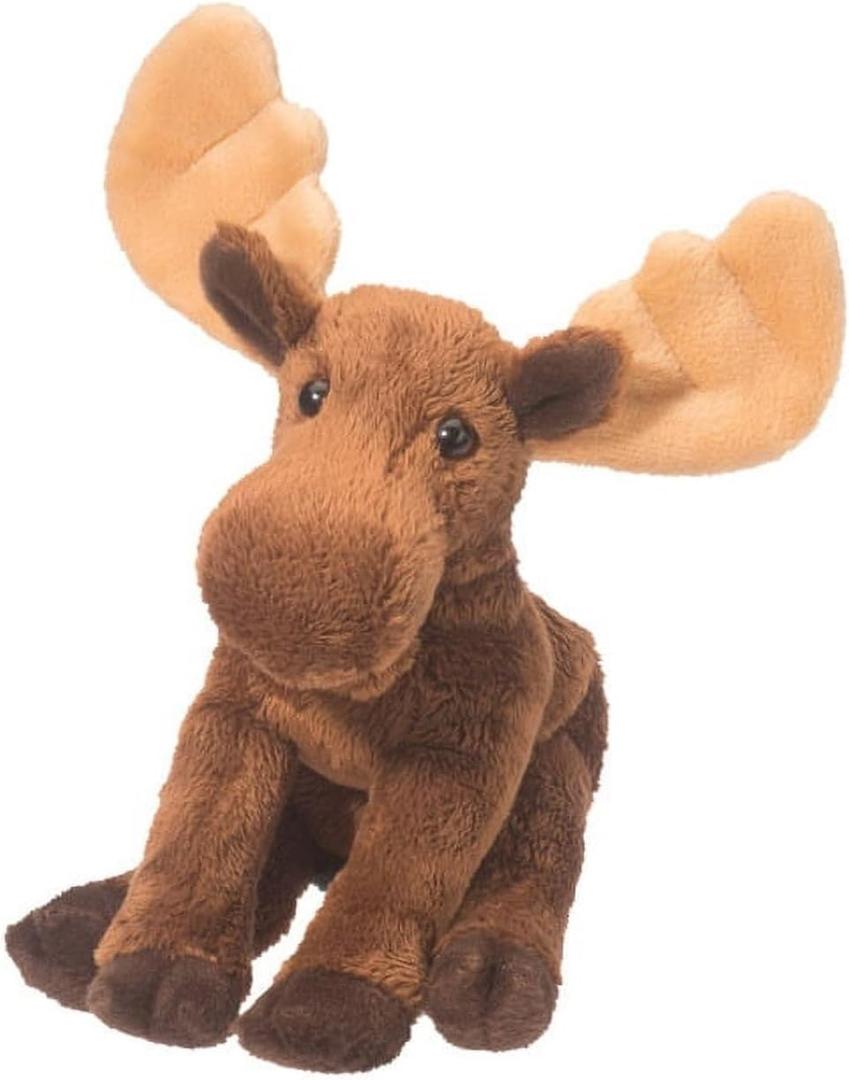 Douglas Sigmund Moose Plush Stuffed Animal  Soft, Realistic Forest Wildlife Toy, Cuddly Gift for Kids & Collectors, 10-inch Long