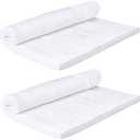 2 PCS 24" x12" x1" (Thick) Ceramic Fiber Blanket Fireproof Insulation Baffle Rated to 2400F, High-Temperature Resistance for Stoves, Kilns, Forges