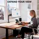 WALI Single Monitor Arm Mount for 13-27 inch Screens, Single Monitor Stand with Full Motion Tilt Swivel Rotation, Holds 19.8 lbs, VESA 75/100, C-Clamp & Grommet Mount (GSDM001S)