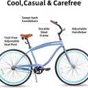 JOYSTAR 20" 24" 26" Beach Cruiser Bike for Girls, Boys, Mens and Womens, Single Speed Kids Cruiser Bikes with Coaster Brake
