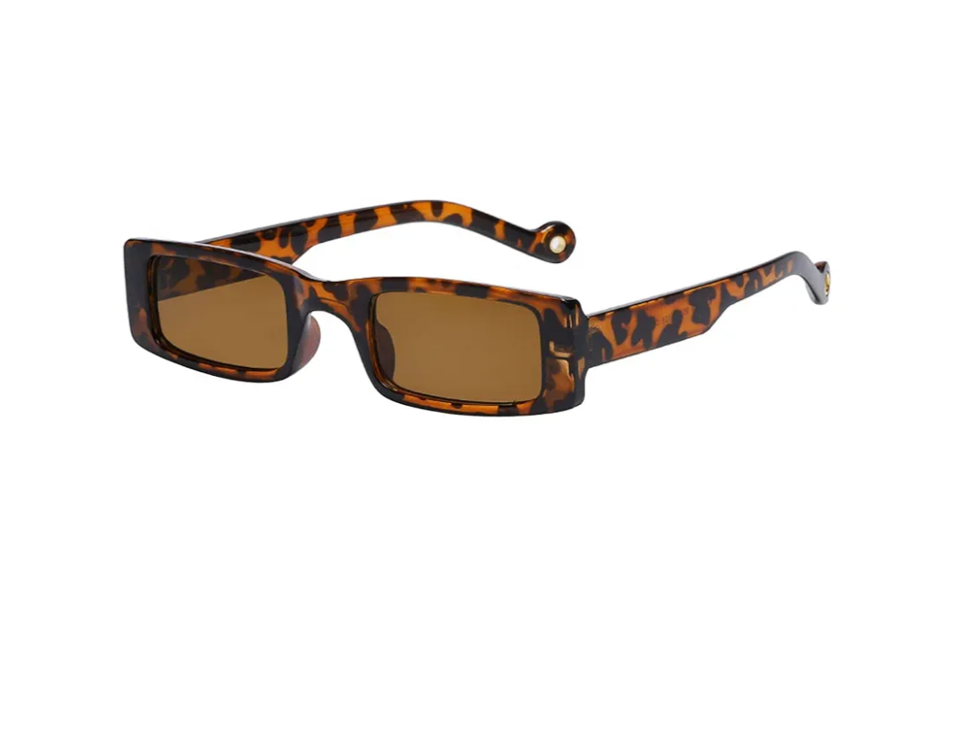Women Men Fashion Retro Street Shot Glasses Unisex PC Frame Sunglasses Fashion Glasses Clear Lens (Brown, One Size)