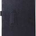 Ultra Slim Folio Stand Lightweight Leather Case Cover for Samsung Galaxy Tab A 9.7 T550 T555 P550 P555(2015 Release) SM-T550 SM-T555C SM-P550 SM-P555C 9.7" (Li-Black)