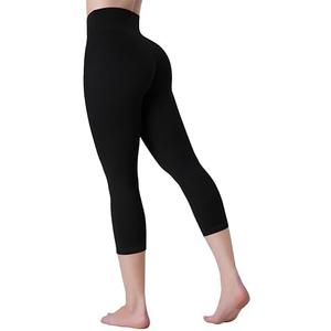 Sunzel Sustainable Butt Lifting Capri Leggings for Women High Waist No Front Seam Tummy Control Booty Workout Yoga Pants, XL