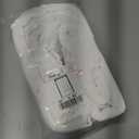 StangH Thermal Insulated Accordion Curtain Temporary Door for Bedroom Closet, Light Blocking Folding Curtain for Laundry Area Bathroom with Tieback and Hooks, Pure White, W50 x L80, 1 Panel