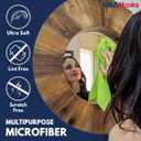 USANOOKS Premium 300GSM Microfiber Cleaning Cloth - 12.5"x12.5" High Performance - 1200 Washes, Ultra Absorbent Microfiber Towels for Cars Undercarriage, Rims & Engine Bay Cleaning - Microfiber Cloth (Multicolor)