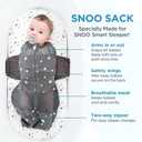 Happiest Baby SNOO Organic Cotton Sleep Sack, Small (0-3M)