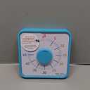 Secura 60-Minute Visual Timer, 7.5 Inch Magnetic Rainbow Countdown Timer for Classroom or Kitchen, Durable Mechanical Timer Clock with Magnetic Backing (Blue & Star)