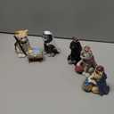 Needzo Cat Nativity Set, Unique Christmas Home Decoration, Festive Kitten Figurines for Centerpiece, 6 Pieces, Up to 3.75 Inches