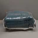 ENASAL Cotton Green Bedspread Quilt Bedding Sets King Size, 3 Pieces Reversible Comforters with Ruffle Edge Coverlets for All Seasons, Paisley Floral Stiching Pattern, Turquoise, King