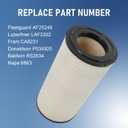LAF3302 Engine Air Filter Compatible with Kenworth T800 W900 W900L, Peterbilt 378 379 388 389, Western Star 4900 Trucks, Replace AF25248 CA8231 P534925 RS3534