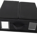 Foldable Bedding Organizer Storage Box Window Fabric Bed Sheet Organizer Container for Closet Space-Saving Blanket Bin for Home Storage