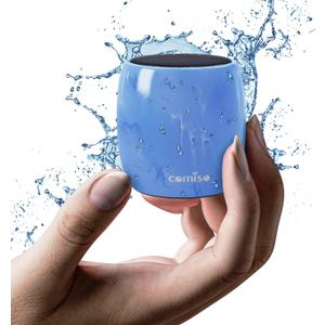 Comiso Small Bluetooth Speaker, IPX7 Waterproof Speaker With Robust Bass And Stereo Sound, Wireless Speakers With Hands-Free Call, Portable Speakers for Hiking, Car or Trip, Ideal Gift for Men, Women