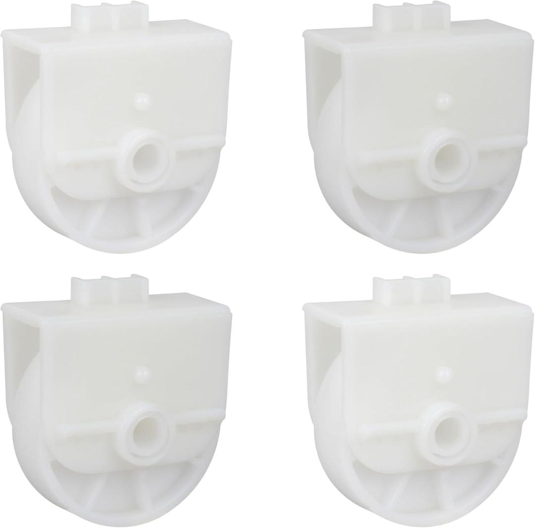 Refrigerator Freezer Drawer Roller AHJ72909001 for LG/Kenmore Freezer Tray Roller Replaces Part AHJ73329901 AP4671331-4 Pack