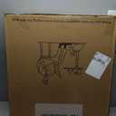 alawooder 25 Inch Mobile Folding Desk - No Assembly, Pneumatic Sit-Stand, 29-42" Height Adjustable Rolling Laptop Desk with Hidden Wheels, 0-90 Tilt Top for Home Office, Craft & Study (Black)