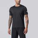 5 Pack Men’s Active Quick Dry Crew Neck T Shirts | Athletic Running Gym Workout Short Sleeve Tee Tops Bulk (Set 3, Large)