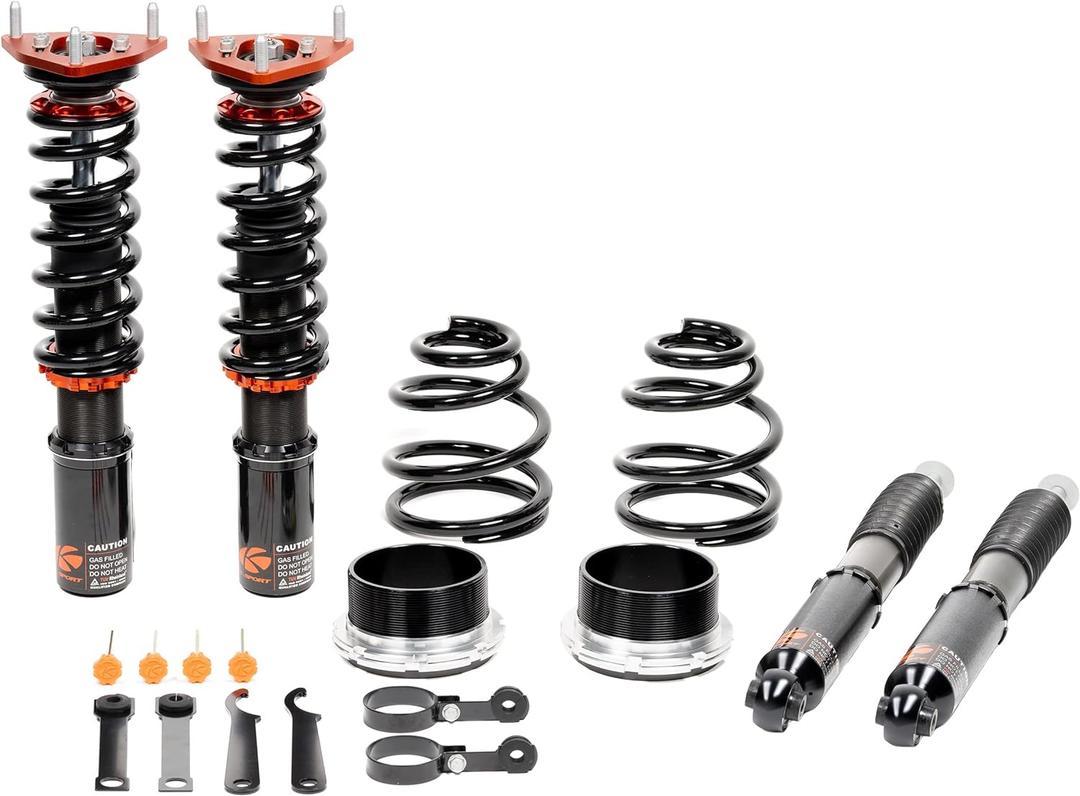 Ksport Coilovers Suspension Kit CHD420-KP | Compatible with 16-21 Honda Civic - Kontrol Pro Adjustable Coilovers | Lowers Vehicle & Increases Handling Shock Absorber |