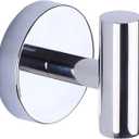 Canarm Cain Chrome Robe Hook – 2.125" Stainless Steel & Aluminum, Wall-Mounted Modern Design, Sleek & Durable for Bathrooms, Bedrooms & Towel Storage