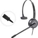Mono Plantronic-QD Headset with Microphone - for Cables with Quick Disconnect Connector for Call Center Office (VT6932QD)