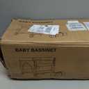 ELEMARA Baby Bassinet Bedside Crib with Diaper Changer, Pack and Play with Mattress for Baby，4 in 1 Playpen Travel Bed with Storage,Playard with Adjustable Height, Mfg. Date: 08/20/2024