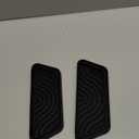 Refrigerator Drip Catcher, Refrigerator Drip Tray For Water Tray, Fridge Water Dispenser Drip Tray Prevents Water Splashes, Non-slip Silicone Dispenser Drip Collector for Ge Samsung -2 PCS Black