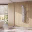 Nickel and Chrome 6 in 1 Shower Panel Tower System Rainfall Shower Panel
LED and Digital Display Stainless Steel Shower Panels with Waterfall Tub Spout Massage Jets Handheld Head by BATHLAVISH