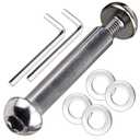 M8 8mm x 28mm-86mm 8.8 Grade Carbon Steel Axle Allen Screw Bolt Set for Front Rear 2 3 4 Wheel Stunt Scooter Dash Teen/Adult Kick Scooter-800+lb Capacity (44mm)