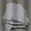 AmazerBath Plastic Shower Curtain, 72 x 65 Inches PEVA Heavy Duty White Shower Curtain, Waterproof Heavy Weight Thick Bathroom Curtain with 3 Big Clear Weighted Stones and 12 Rustproof Grommets