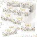 Yinder 60 Bulk Happy Tears Tissue Packs for Wedding 3 Ply Pocket Size Tissues Packs for Guests Facial Individual Wedding Favors Party Supplies Travel Graduation Celebration(Gold Floral)